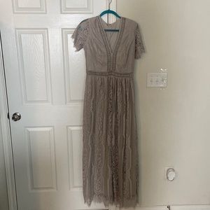 Dark Cream Floor length dress